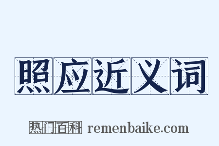 照应近义词是什么意思的图片